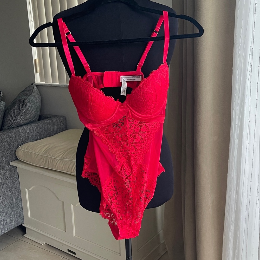 Secret Possessions red Lingerie Teddy One Piece 34C